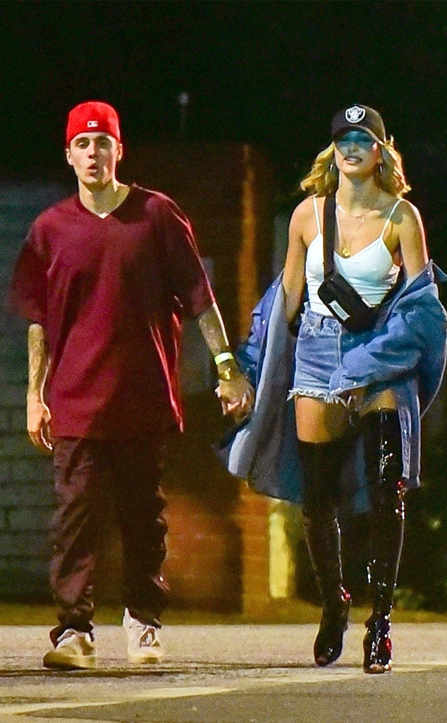 Justin Bieber and Hailey Baldwin wear matching his and hers
