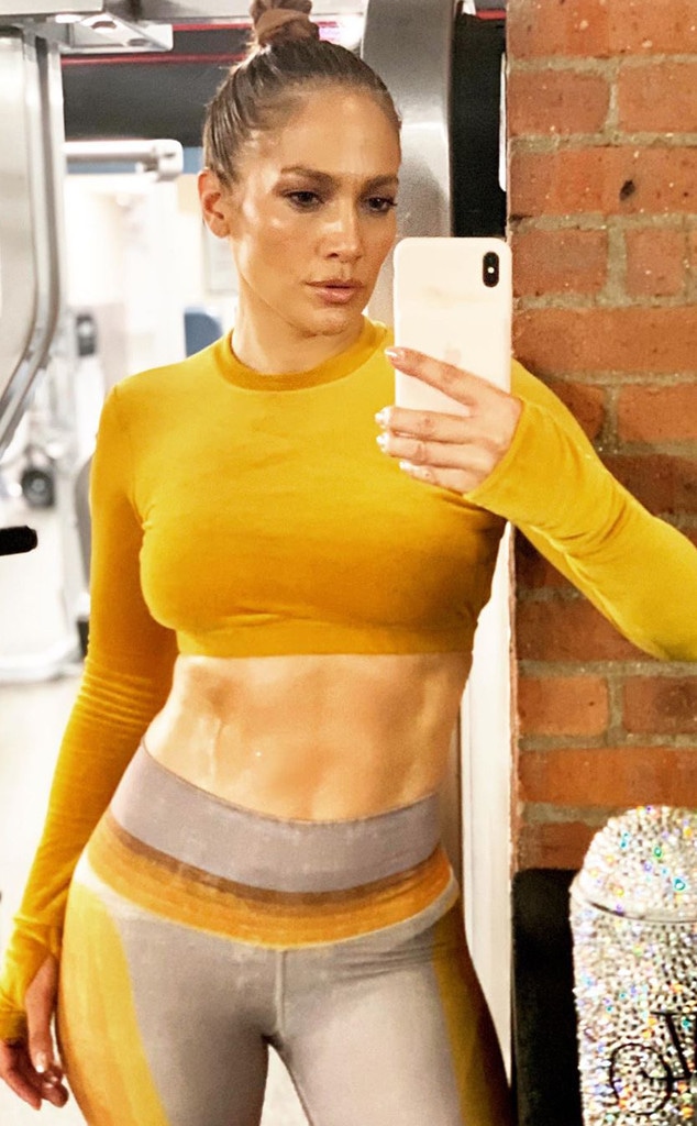 Jennifer Lopez, Gym Instagram 2019