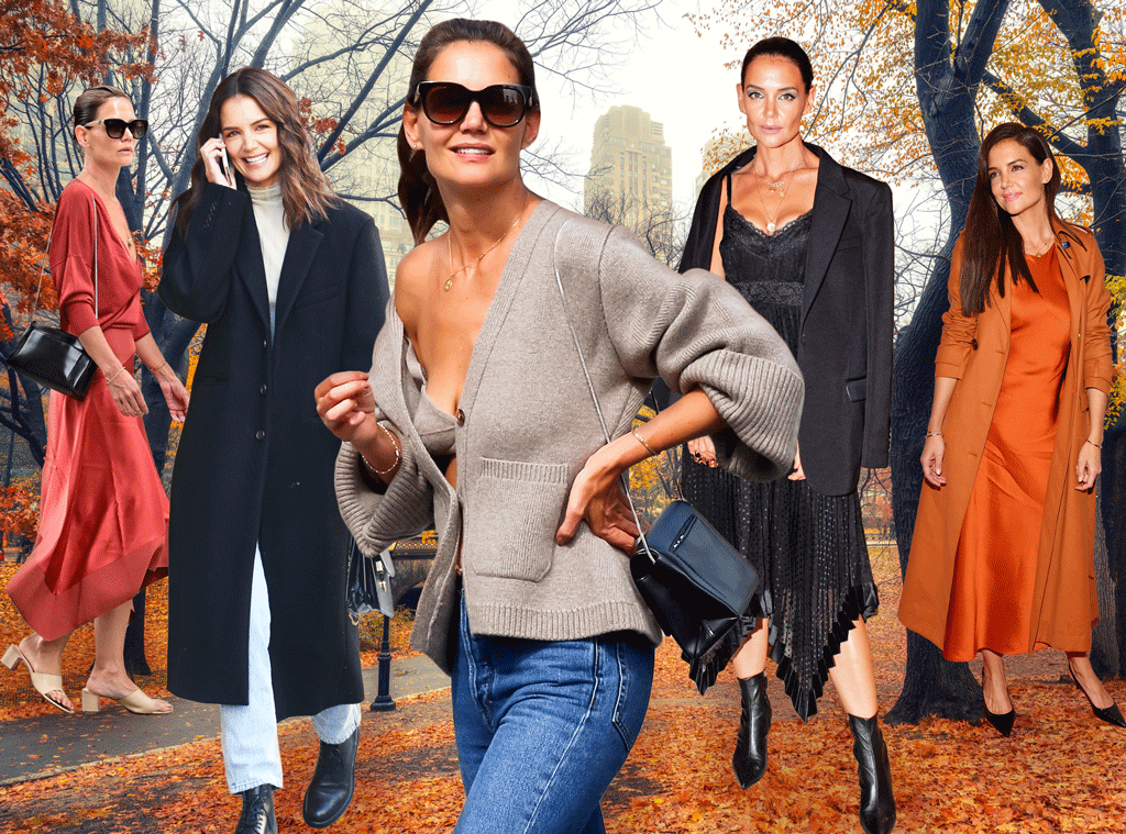 Katie Holmes Explains How Her Viral Cashmere Bra Moment Happened