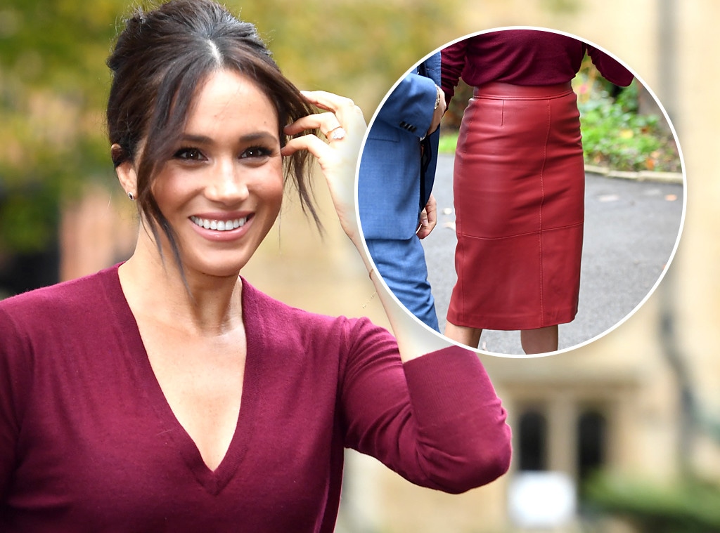 Ecomm: Meghan Markle Red Pencil Skirt