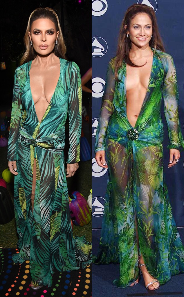 2019 Casamigos Halloween Party, Lisa Rinna, Versace, Jennifer Lopez, 2000 Grammys