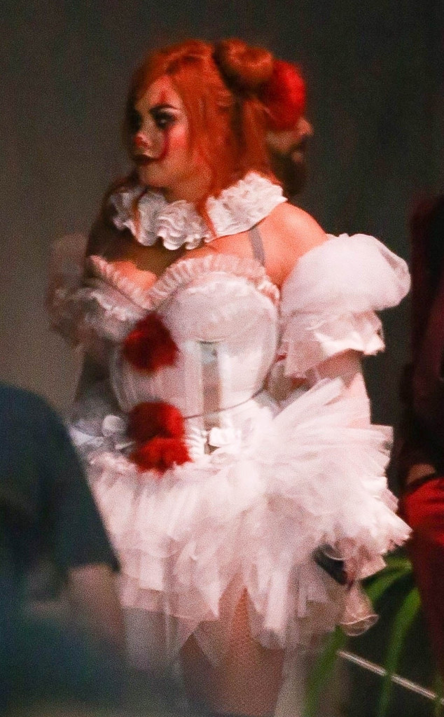 Demi Lovato Dresses Up as Lady Pennywise at Her Halloween Party
