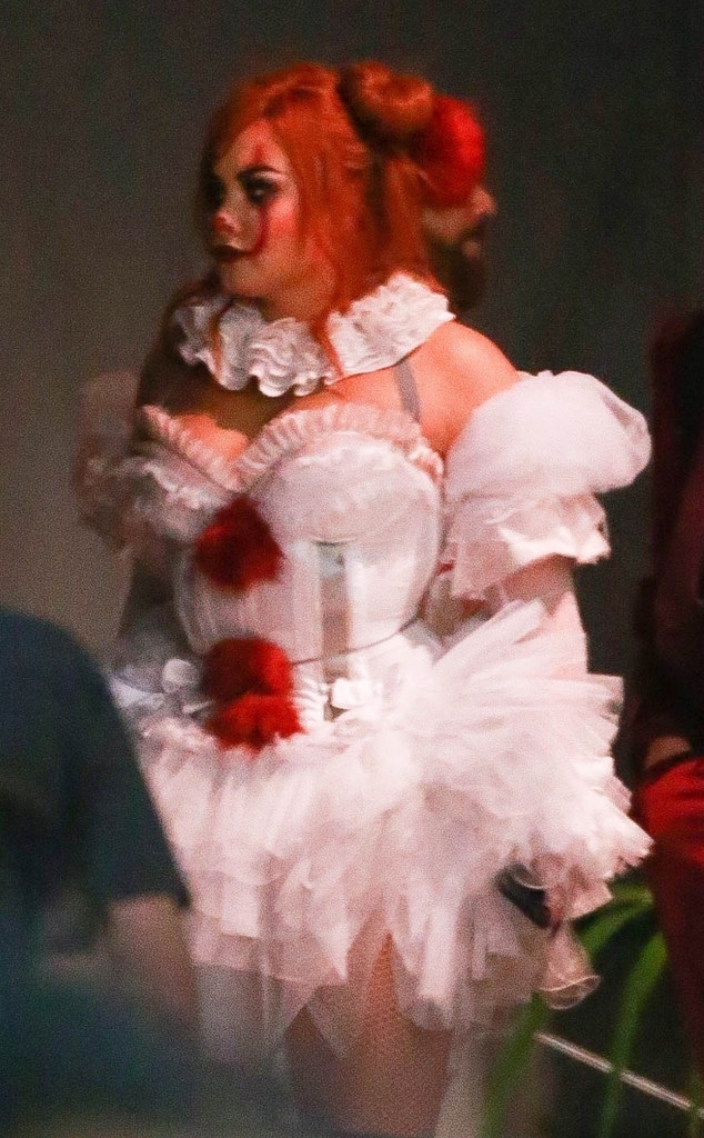 Demi Lovato Dresses Up as Lady Pennywise at Her Halloween Party Demi Lovato Dresses Up as Lady Pennywise at Her Halloween Party