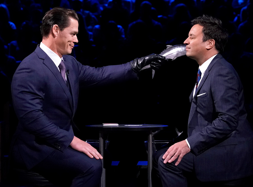 Watch John Cena Slap ��Son of a Bitch�� Jimmy Fallon With a Fish E