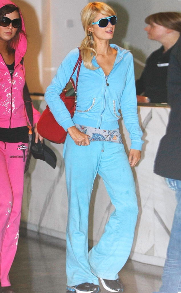 scared Green beans Abolished Paris Hilton's Collection of Juicy Couture Tracksuits Is Impressive - E!  Online