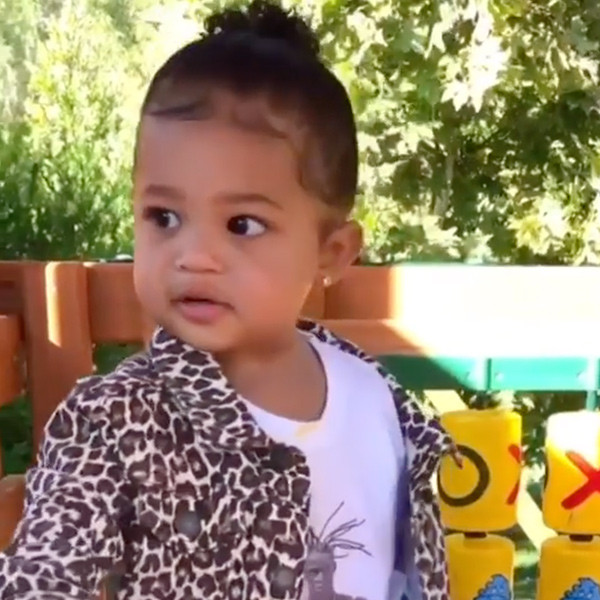 Kylie Jenner Films Stormi Playing On Playset In Travis Scott Shirt E Online