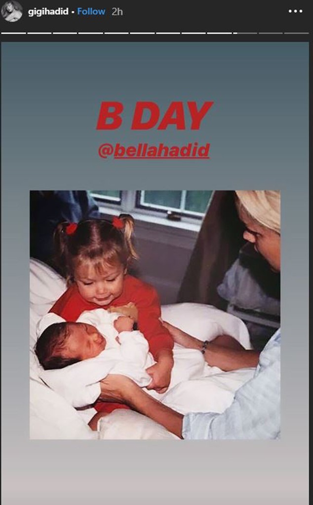 Gigi Hadids Tribute To Bella Hadid On Her 23rd Birthday Is