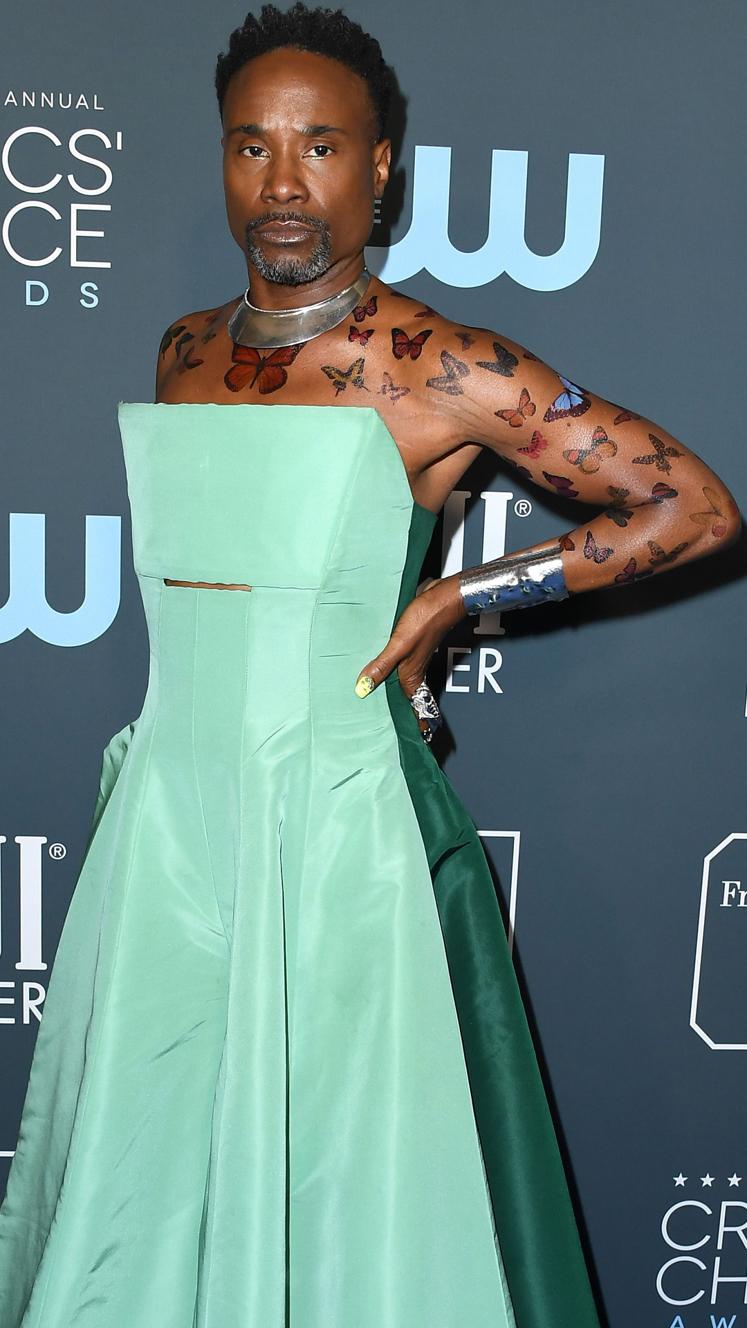 green emerald velvet dress Ariana Grande Strapless Green Satin Celebrity Evening Dress Grammys main image 0