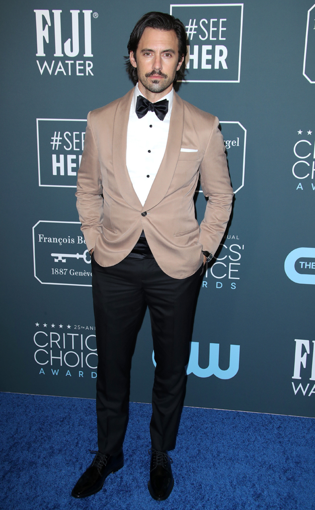 Milo Ventimiglia, 2020 Critics Choice Awards, Red Carpet Fashion