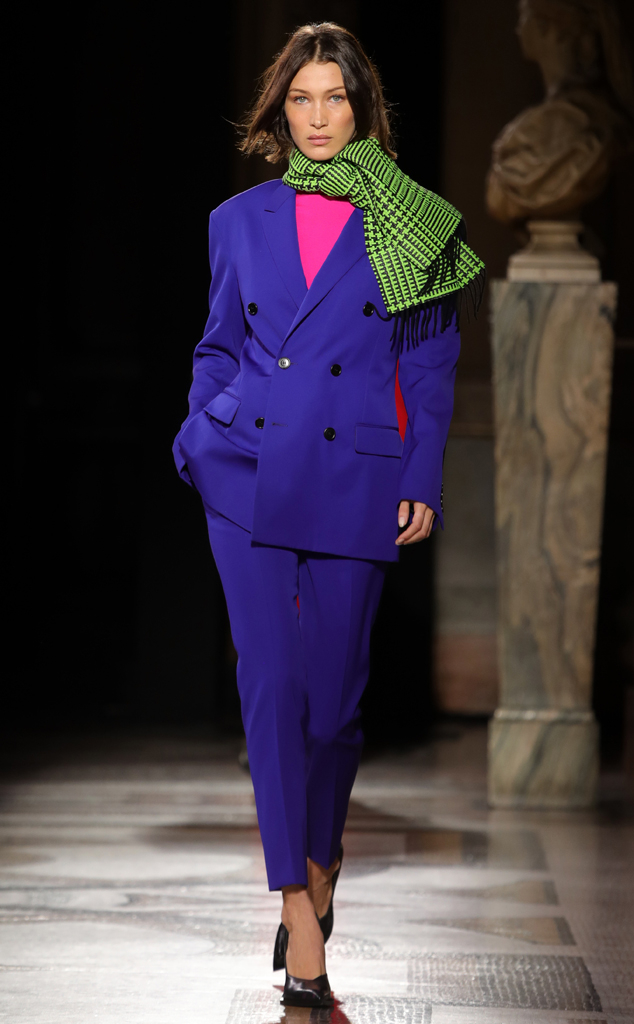 Bella Hadid attending the Louis Vuitton Menswear Fall/Winter 2020