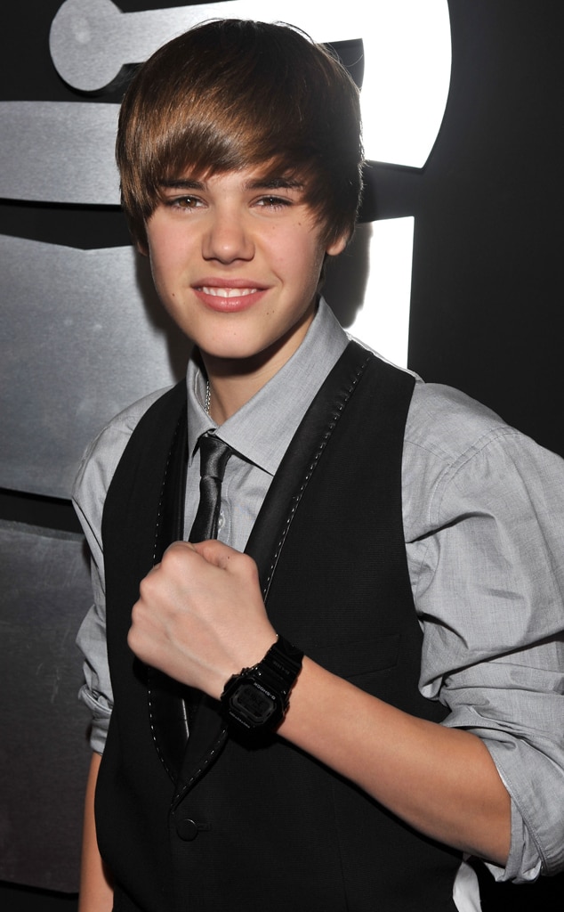 Justin Bieber from Flashback Relive the 2010 Grammys E! News