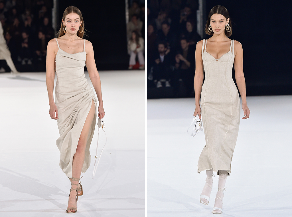 Bella and Gigi Hadid Twin on the Runway in Matching Dresses E! Online