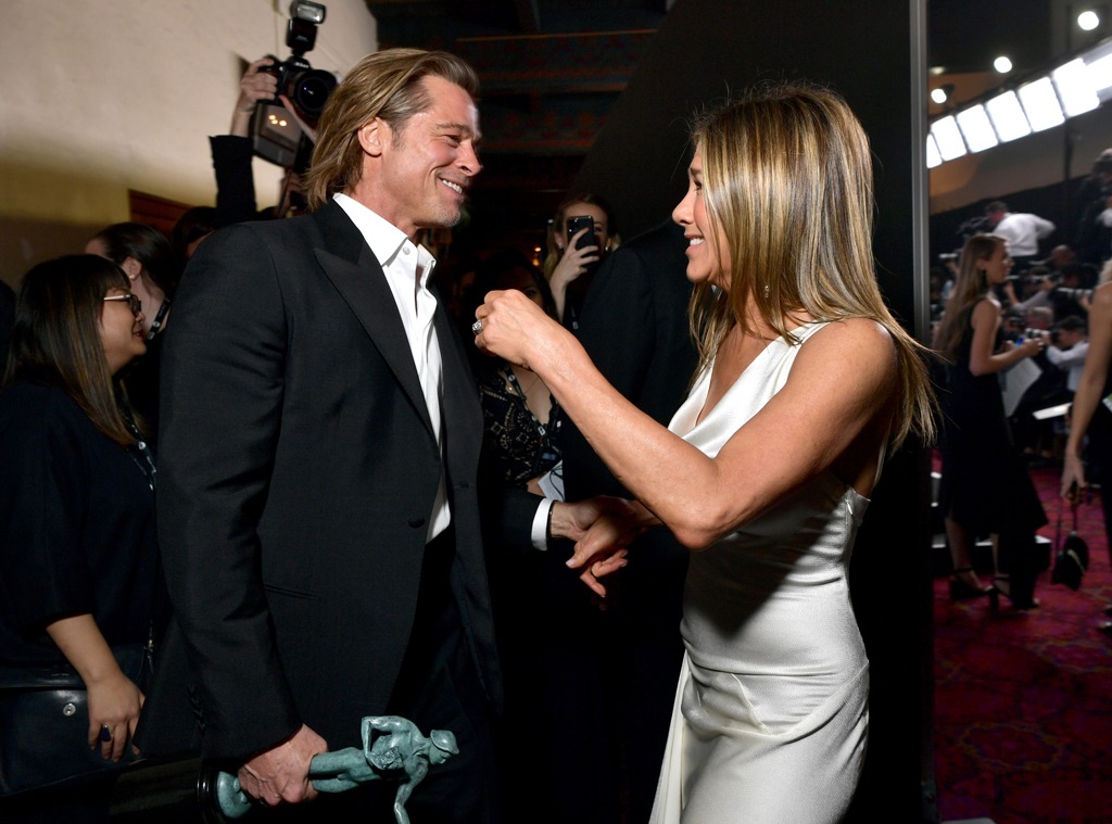 Jennifer Aniston, Brad Pitt, 2020 Screen Actors Guild Awards, SAG Awards, Red Carpet Fashions
