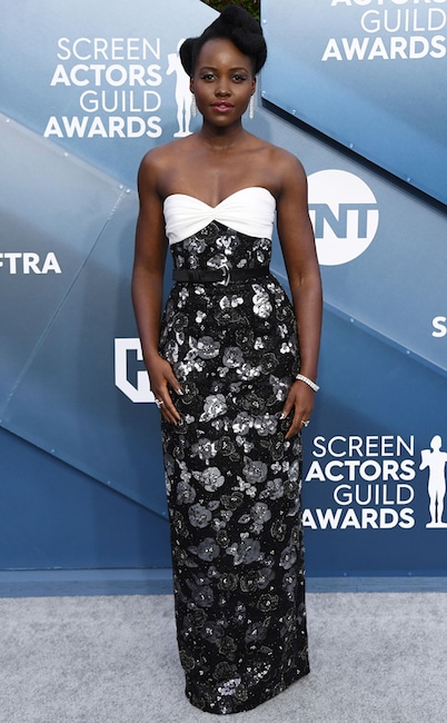 Lupita Nyong'o, 2020 Screen Actors Guild Awards, SAG Awards, Red Carpet Fashions