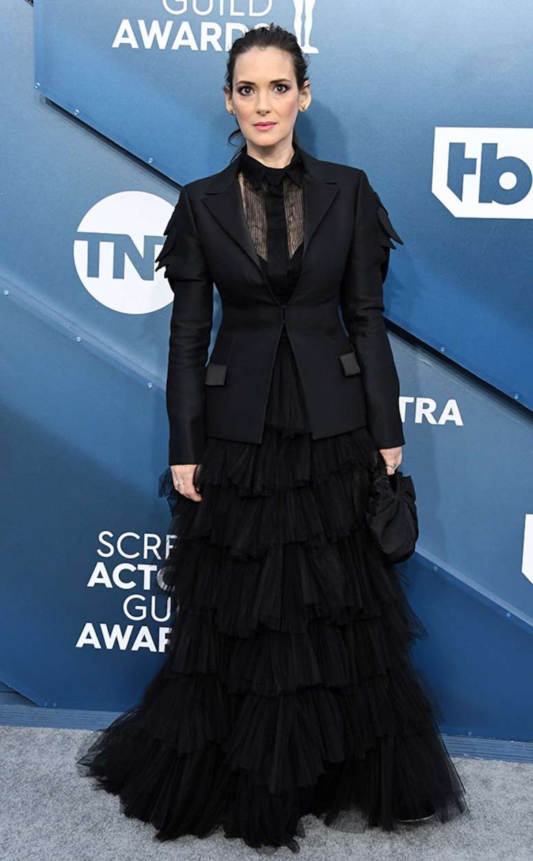 Winona Ryder, 2020 Screen Actors Guild Awards, SAG Awards, Red Carpet Fashions, through the years