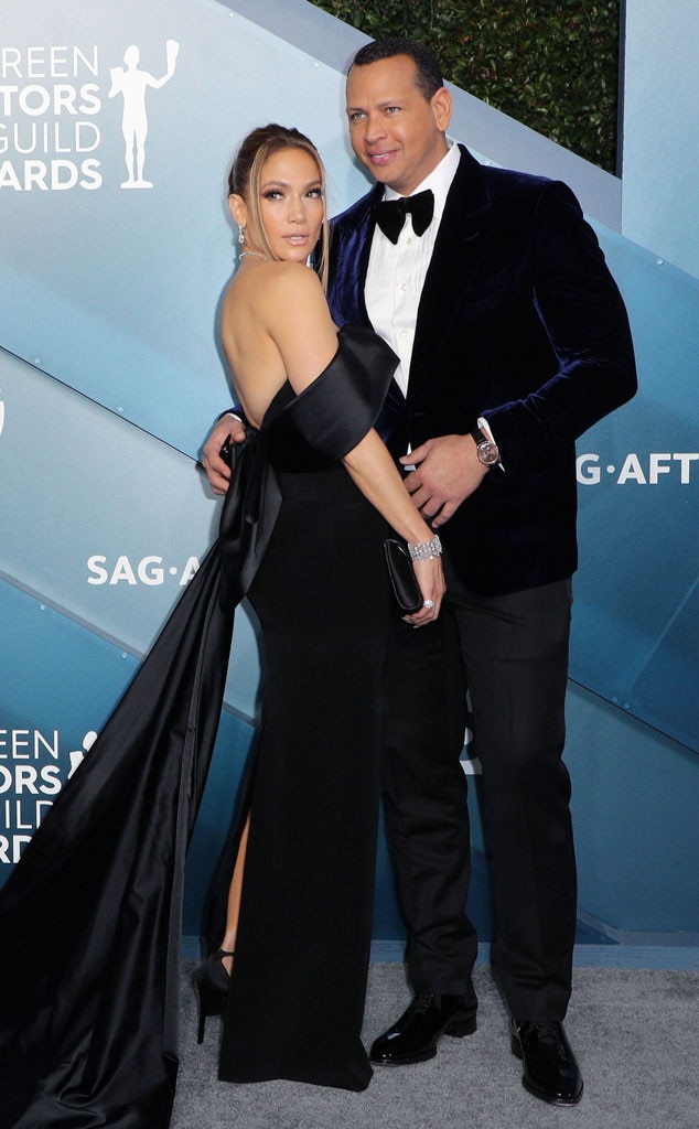 Jennifer Lopez & Alex Rodriguez from 2020 SAG Awards: Red Carpet ...