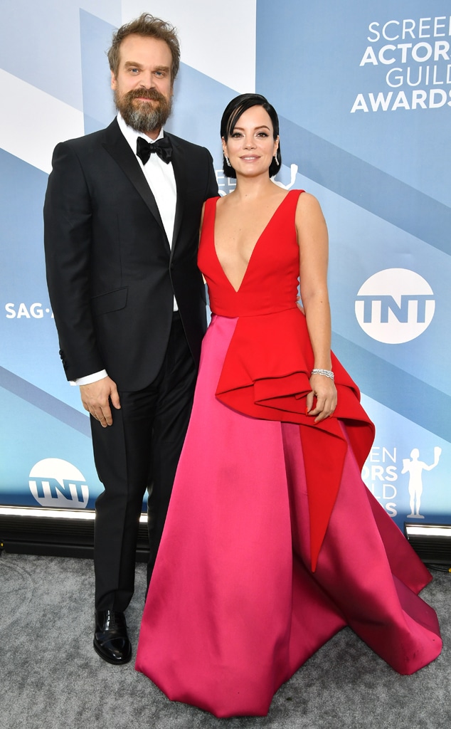David Harbour, Lily Allen, 2020 Screen Actors Guild Awards, SAG Awards, Couples