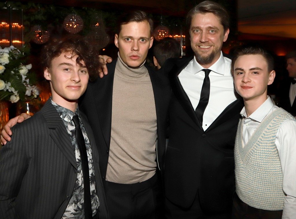 Wyatt Oleff, Bill Skarsgård, Andrés Muschietti, Jaeden Martell, 2020 Netflix SAG After Party