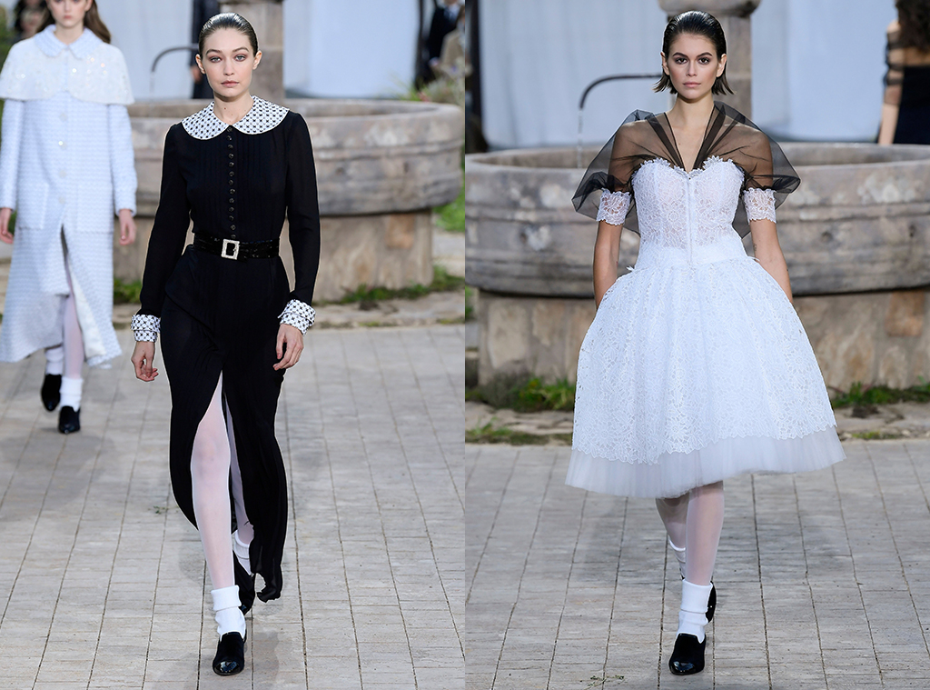 Gigi Hadid And Kaia Gerber Own The Chanel Runway At Paris Fashion