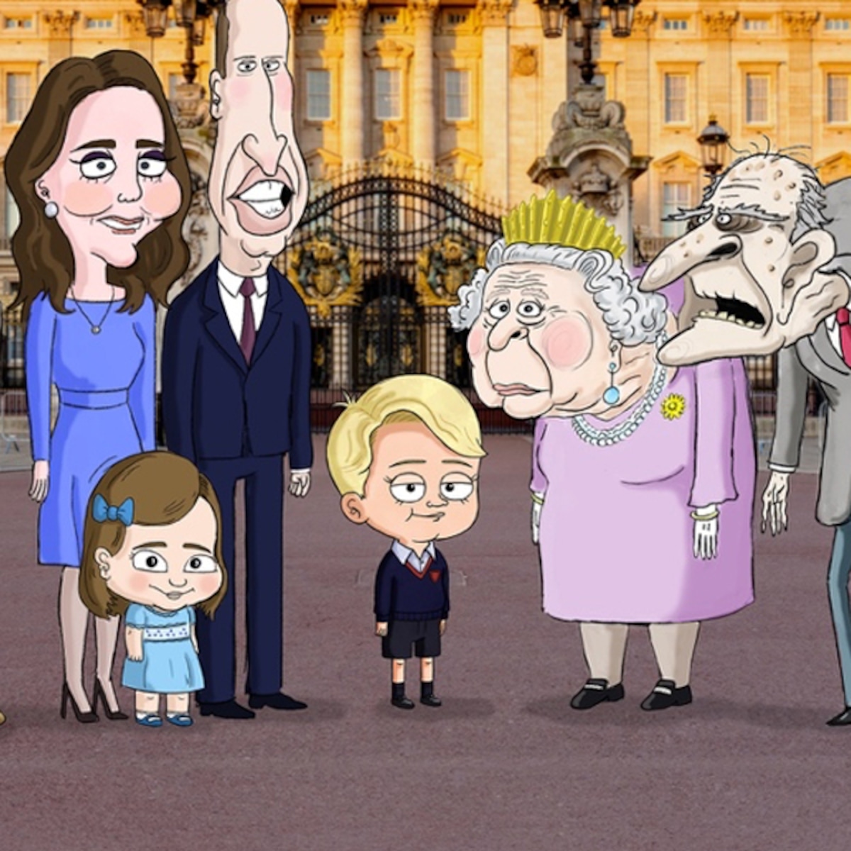 Prince George & Royal Family Are Getting the Cartoon Satire Treatment - E!  Online