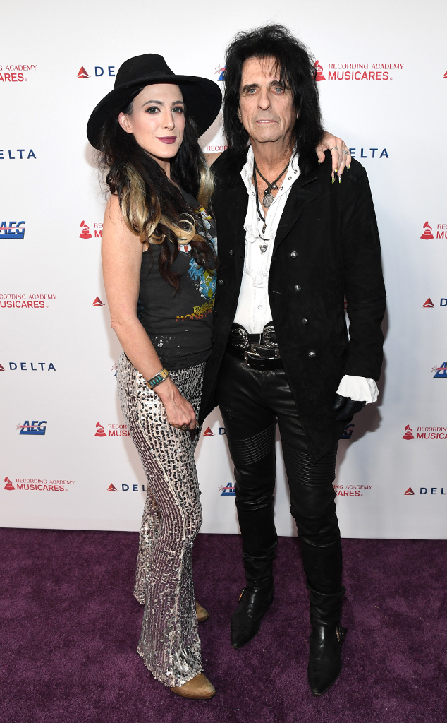 Alice Cooper and Calico Cooper from 2020 MusiCares Person of the Year ...