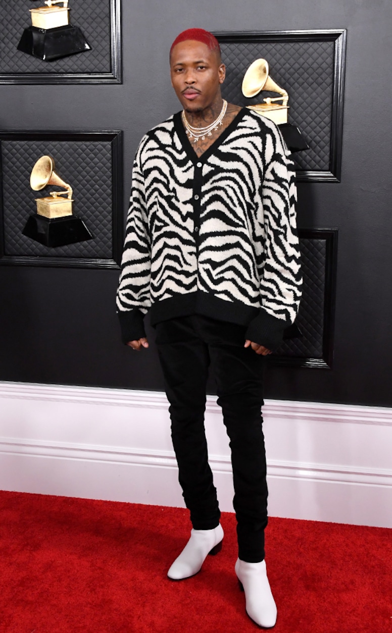 YG, 2020 Grammys, Grammy Awards, Red Carpet Fashions