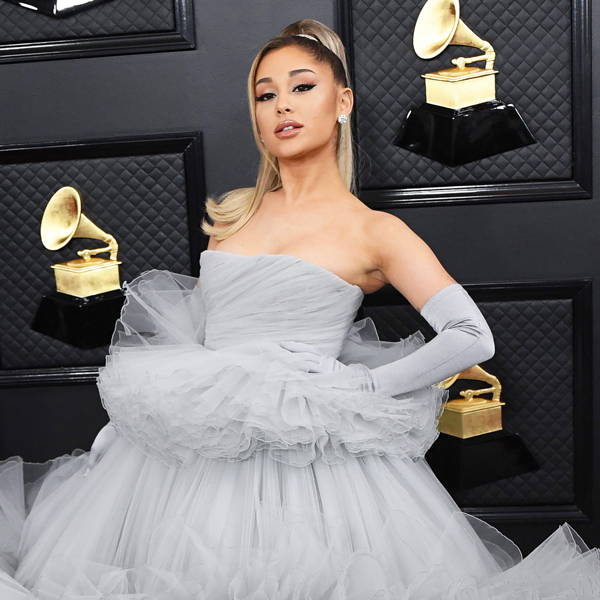 Ariana Grande Stuns in Tulle on the 2020 Grammys Red Carpet