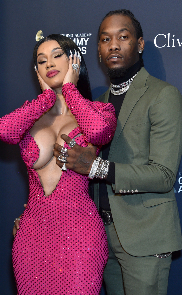 Cardi B and Offset from Clive Davis' Pre-2020 Grammys Gala: Star ...