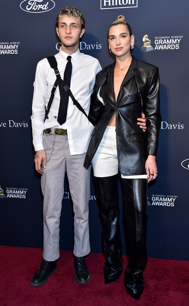 Anwar Hadid and Dua Lipa from Clive Davis' Pre-2020 Grammys Gala: Star