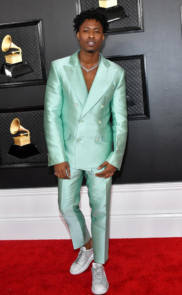 Lucky Daye from Grammys 2020 Red Carpet Fashion E! News