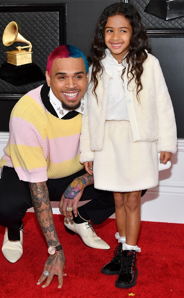Chris Brown Brings 5YearOld Daughter Royalty to the 2020 Grammys E