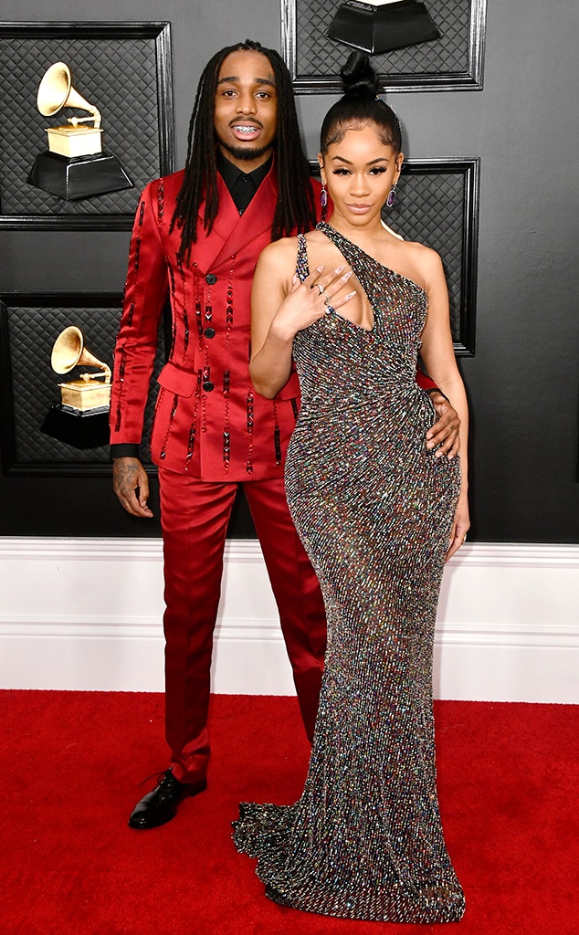 Quavo & Saweetie from Grammys 2020 Red Carpet Couples E! News