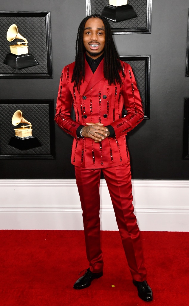 Quavo from Grammys 2020 Red Carpet Fashion E! News