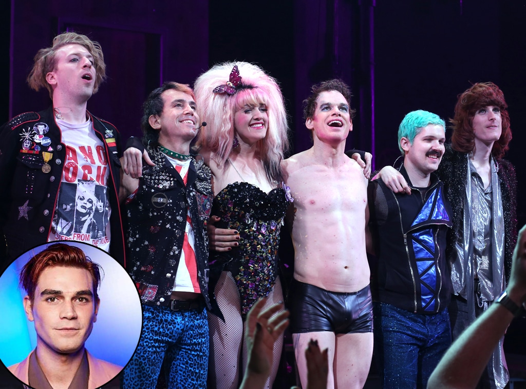 Hedwig the Angry Inch Broadway Musical, KJ Apa, Michael C. Hall, Tim Mislock, Peter Yanowitz, Lena Hall, Matt Duncan, Justin Craig