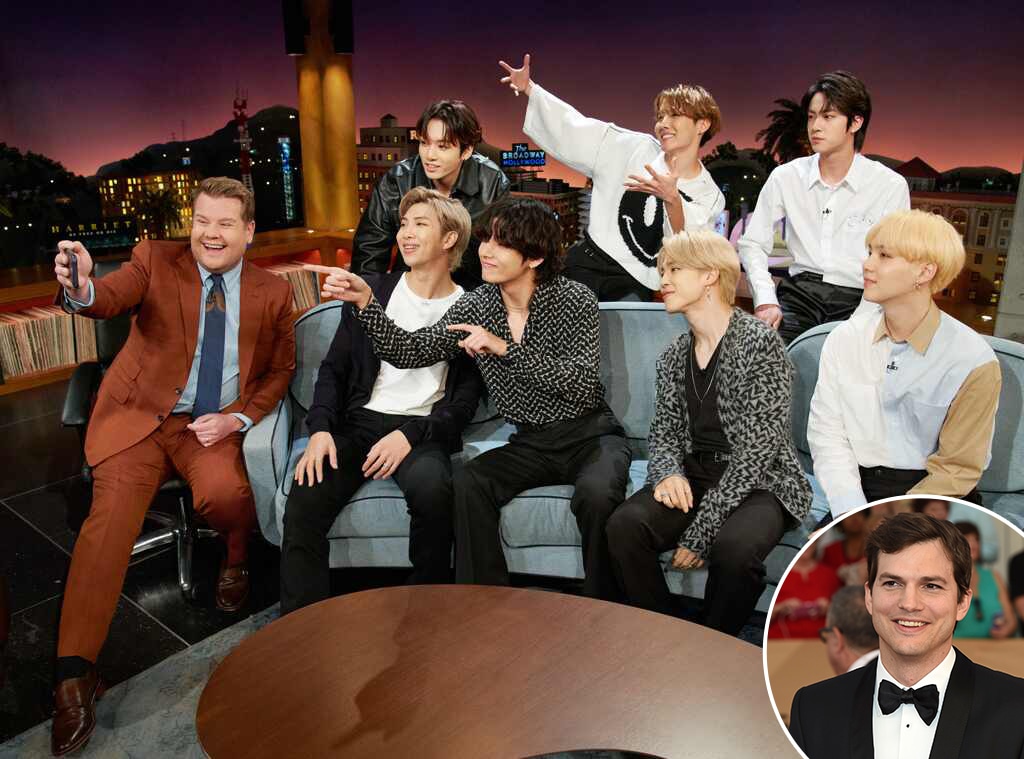 BTS, James Corden, Ashton Kutcher, The Late Late Show 