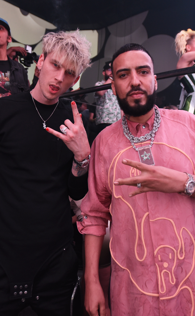 Super Bowl 2020 star sightings - Machine Gun Kelly, French Montana 