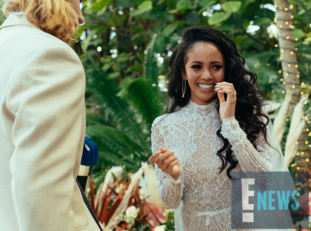 Vanessa Morgan, Michael Kopech, wedding, exclusive