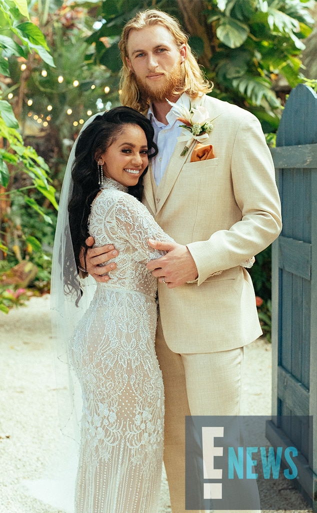Newlywed Bliss from Vanessa Romantic Wedding to Michael Kopech