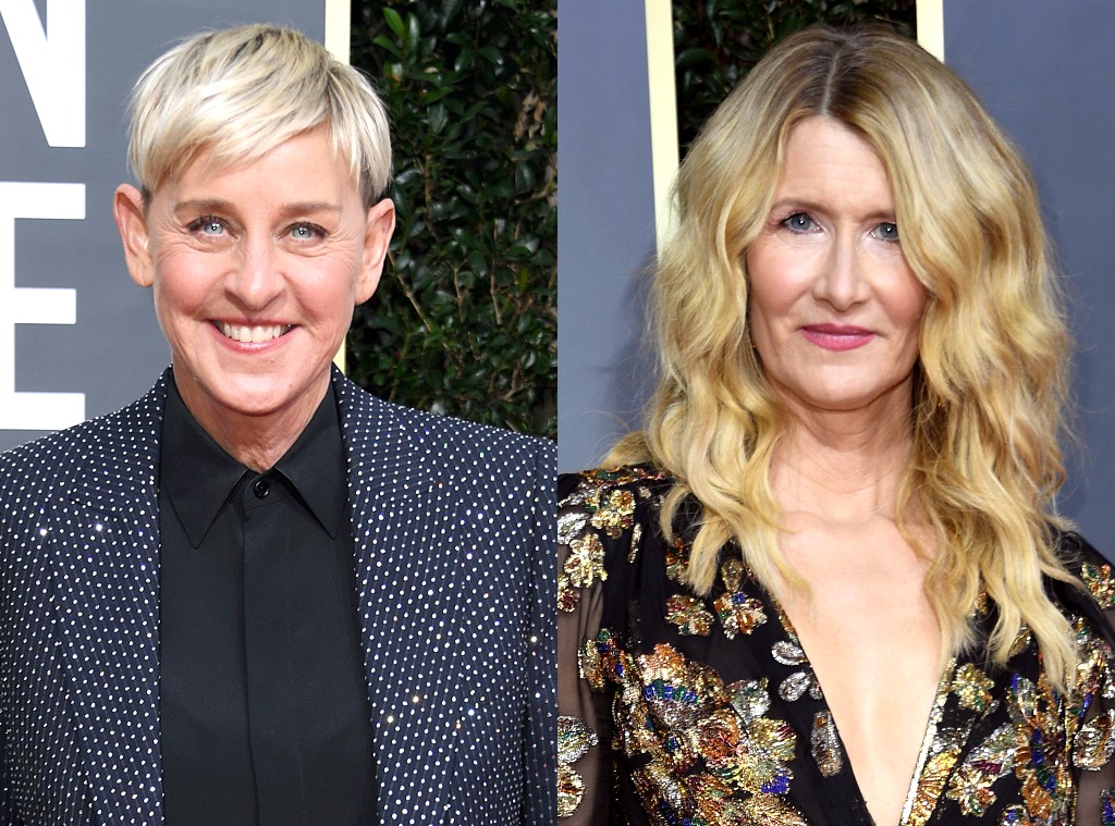 Ellen DeGeneres, Laura Dern, Reunions at the Globes, 2020 Golden Globes