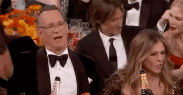 Tom Hanks, 2020 Golden Globe Awards, Reactions GIF