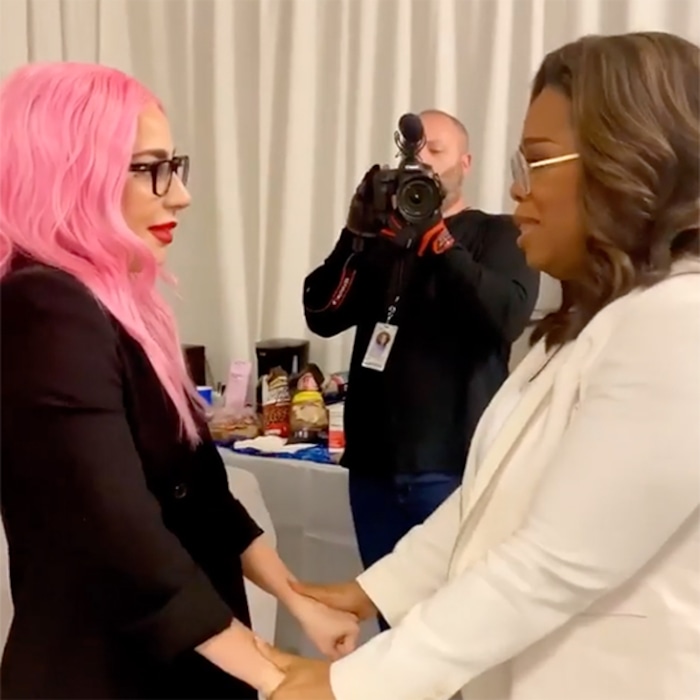 Oprah Winfrey and Lady Gaga Have Emotional Backstage Meeting - E! Online -  AP