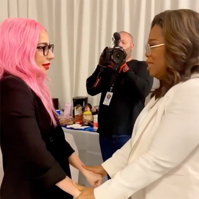 Oprah Winfrey and Lady Gaga Have Emotional Backstage Meeting - E! Online - AP