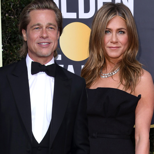 Actor Brad Pitt and his wife, actress Jennifer Aniston, arrive at Staples  Center for Game 2 of the NBA Finals between the Los Angeles Lakers and the  Philadelphia 76ers Friday, June 8