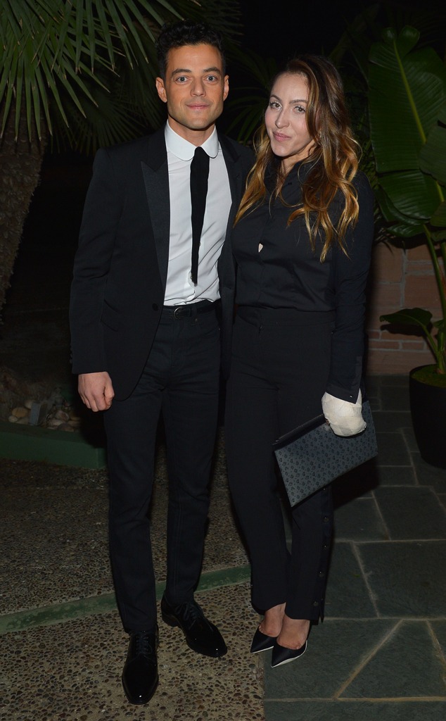 Rami Malek, Jasmine Malek, 2020 Saint Laurent Pre-Golden Globes Party