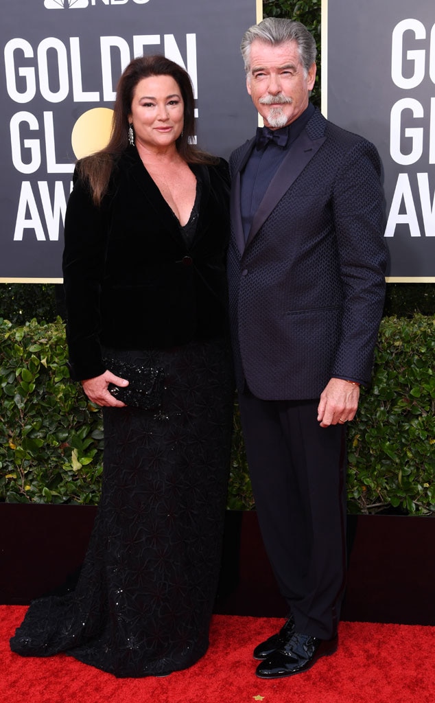 Pierce Brosnan & Keely Shaye from Golden Globes 2020: Red ...