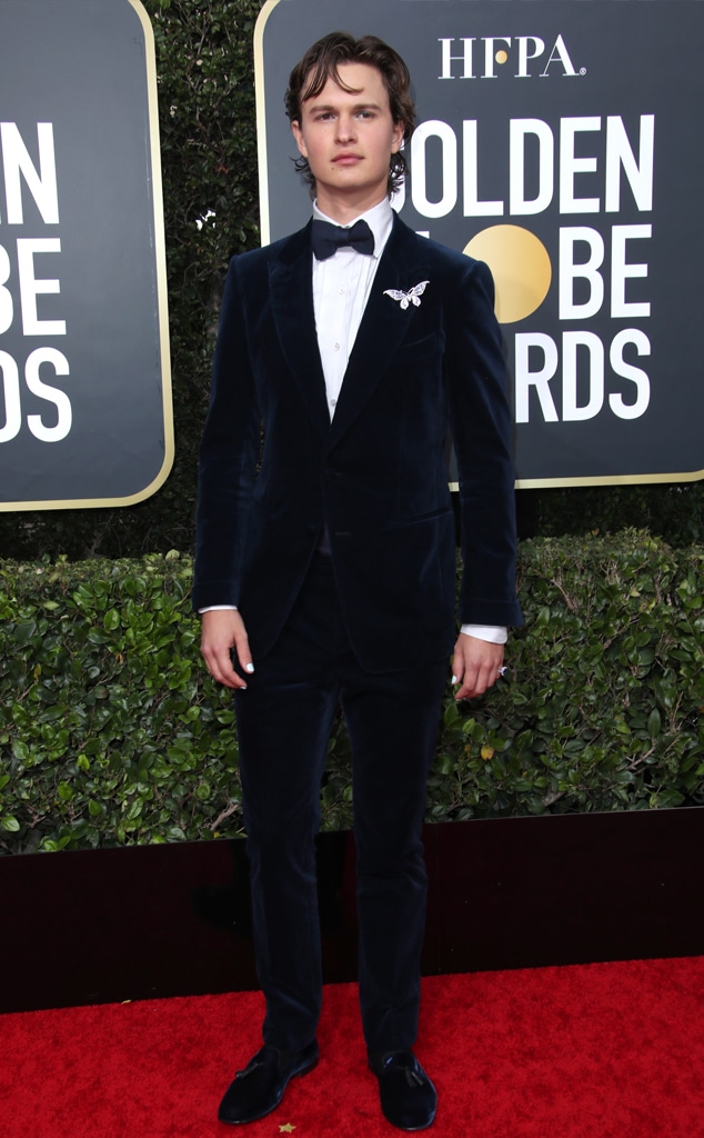 Ansel Elgort, 2020 Golden Globe Awards, Red Carpet Fashion