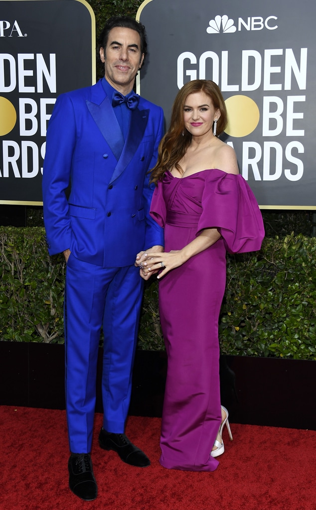 Isla Fisher, Sacha Baron Cohen, 2020 Golden Globe Awards, Couples