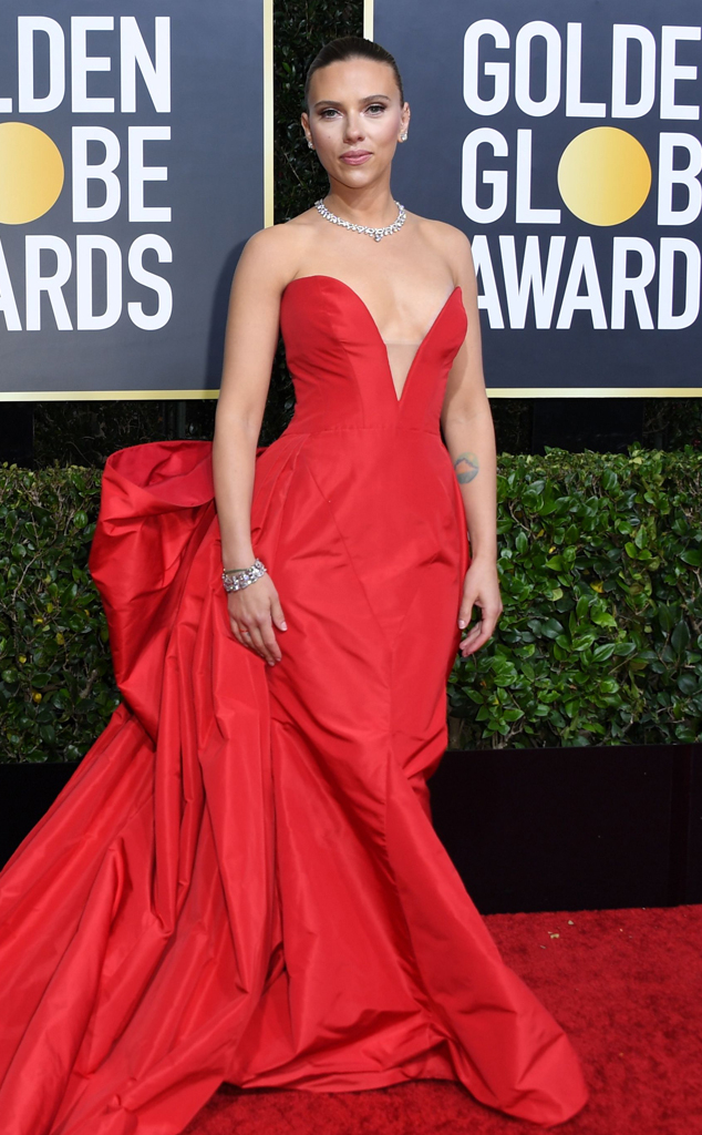 Scarlett Johansson, 2020 Golden Globe Awards, Red Carpet Fashion