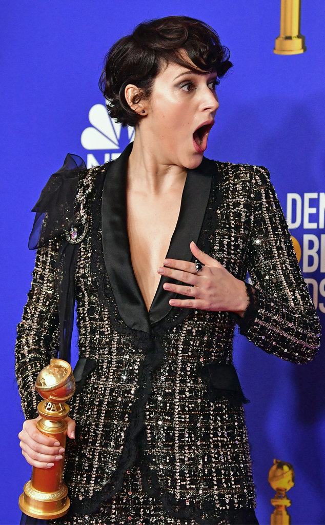 Phoebe Waller-Bridge from Golden Globes 2020 Candid Moments | E! News