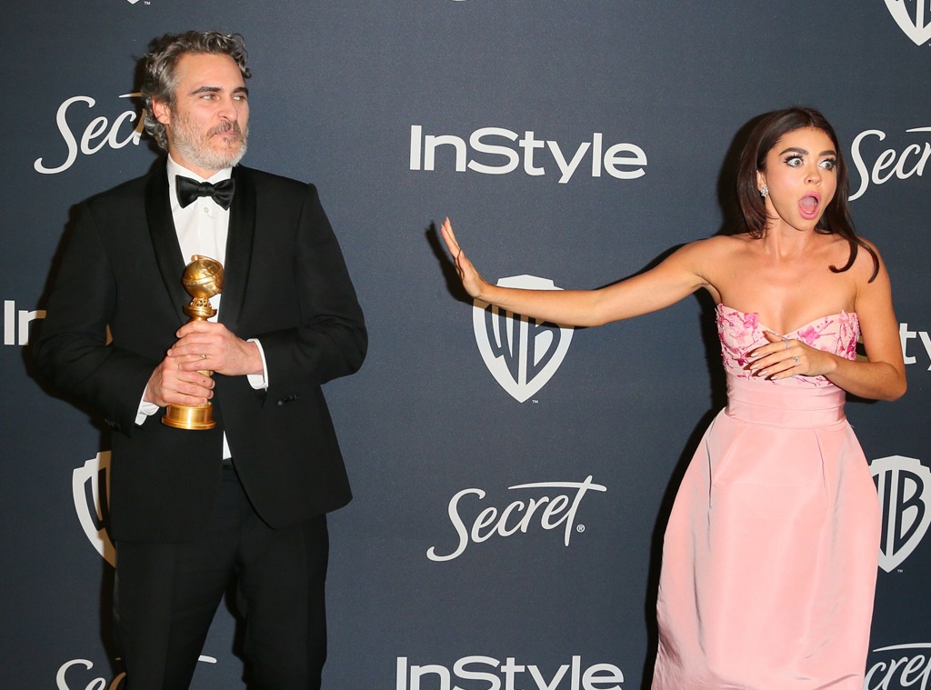 Joaquin Phoenix, Sarah Hyland, 2020 Golden Globe Awards, Party Pics